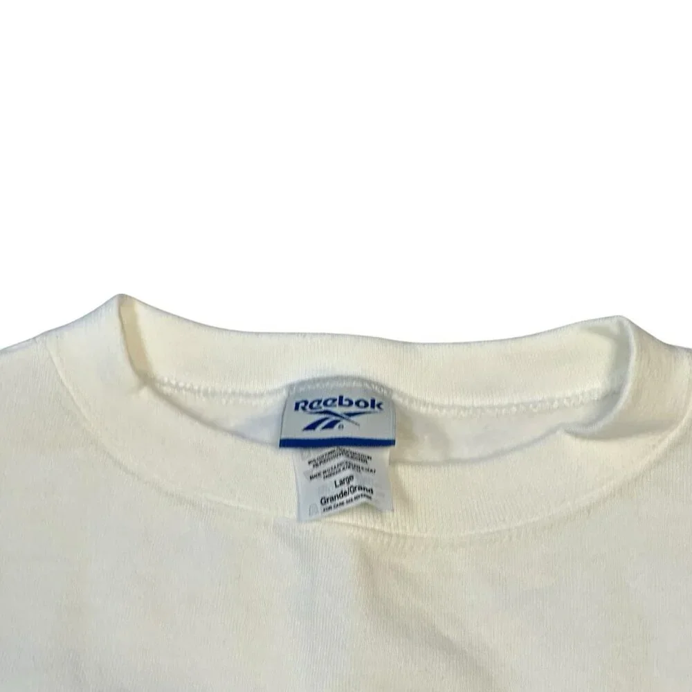 Vintage Women’s Reebok White Sweatshirt Size Large‎ - Picture 2 of 12